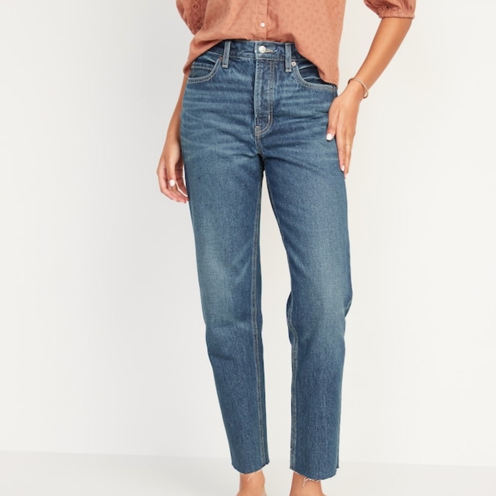 Old Navy Sky-Hi straight cut off jeans